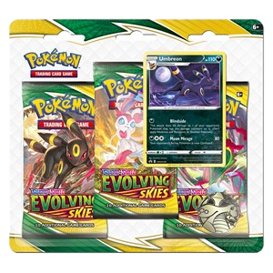 Evolving Skies: Umbreon 3-Pack Blister