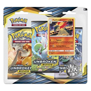 Unbroken Bonds: Typhlosion 3-Pack Blister