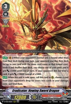 Eradicator, Vowing Sword Dragon [V Format] (V.1 - Triple Rare)