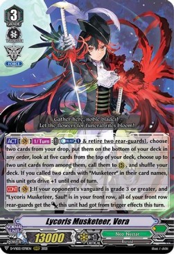 Lycoris Musketeer, Vera [V Format] (V.1 - Triple Rare)