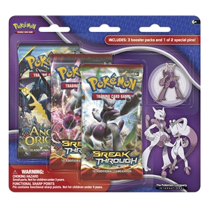 BREAKthrough: Mega Mewtwo X Pin 3-Pack Blister