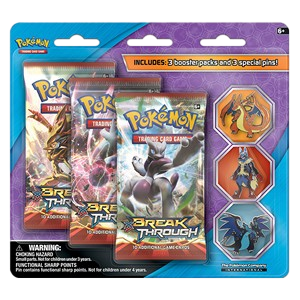 BREAKthrough: Mega Evolution Three Pin 3-Pack Blister