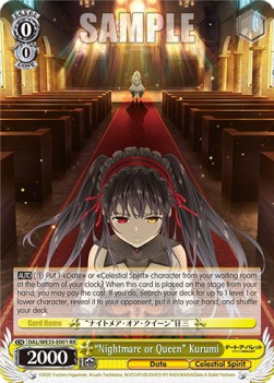 "Nightmare or Queen" Kurumi (V.1 - Double Rare)