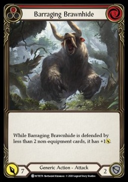 Barraging Brawnhide (Red) (Regular)