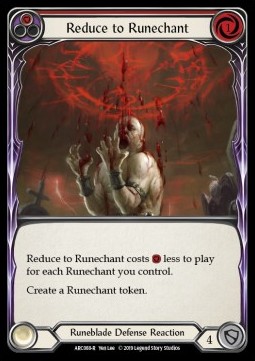 Reduce to Runechant (Red) (Rainbow Foil)