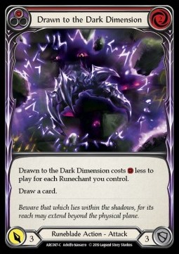 Drawn to the Dark Dimension (Red) (Rainbow Foil)