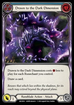 Drawn to the Dark Dimension (Blue) (Rainbow Foil)