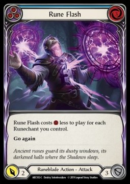 Rune Flash (Blue) (Rainbow Foil)