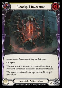 Bloodspill Invocation (Yellow) (Rainbow Foil)