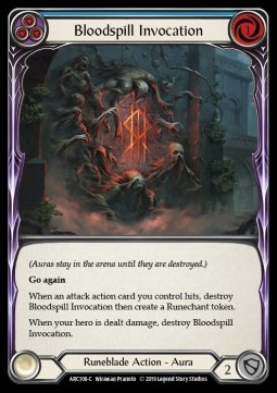 Bloodspill Invocation (Blue) (Rainbow Foil)