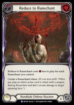 Reduce to Runechant (Red) (Rainbow Foil)