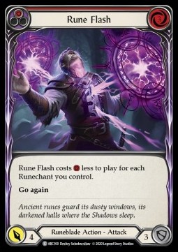 Rune Flash (Red) (Rainbow Foil)