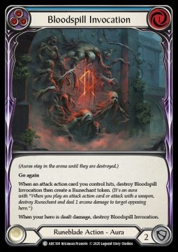 Bloodspill Invocation (Blue) (Rainbow Foil)