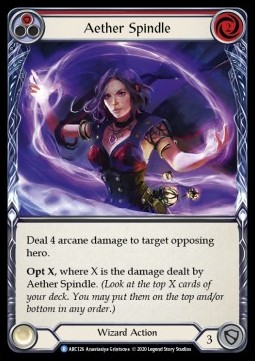 Aether Spindle (Red) (Rainbow Foil)