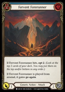 Fervent Forerunner (Blue) (Rainbow Foil)