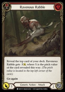 Ravenous Rabble (Red) (Rainbow Foil)