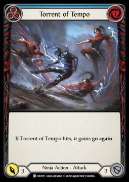 Torrent of Tempo (Blue) (Rainbow Foil)