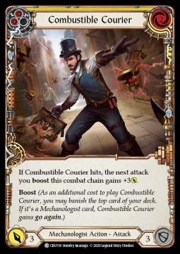 Combustible Courier (Yellow) (Rainbow Foil)