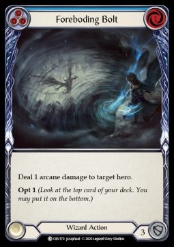 Foreboding Bolt (Blue) (Rainbow Foil)