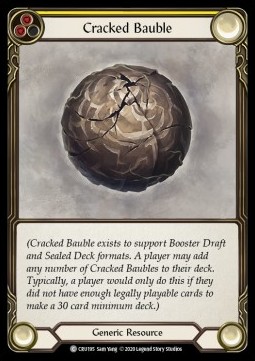 Cracked Bauble (Rainbow Foil)