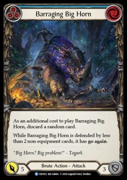 Barraging Big Horn (Blue) (Rainbow Foil)