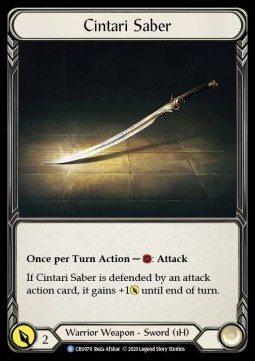 Cintari Saber (Cold Foil)