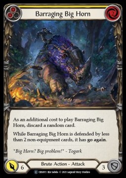 Barraging Big Horn (Yellow) (Rainbow Foil)