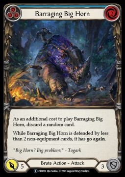 Barraging Big Horn (Blue) (Rainbow Foil)