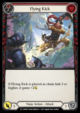 Flying Kick (Red) (Rainbow Foil)