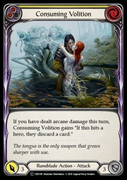 Consuming Volition (Yellow) (Rainbow Foil)