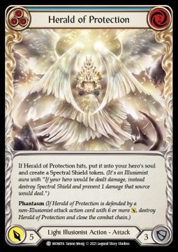 Herald of Protection (Blue) (Rainbow Foil)