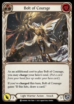 Bolt of Courage (Red) (Rainbow Foil)