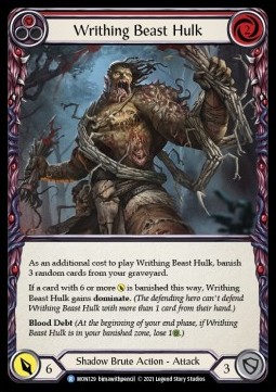 Writhing Beast Hulk (Red) (Rainbow Foil)