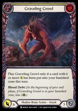 Graveling Growl (Yellow) (Rainbow Foil)