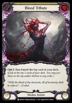 Blood Tribute (Yellow) (Rainbow Foil)