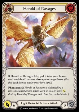 Herald of Ravages (Yellow) (Rainbow Foil)