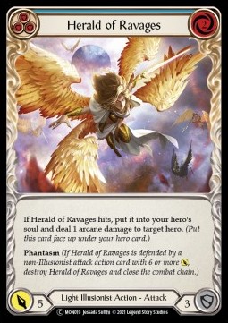 Herald of Ravages (Blue) (Rainbow Foil)