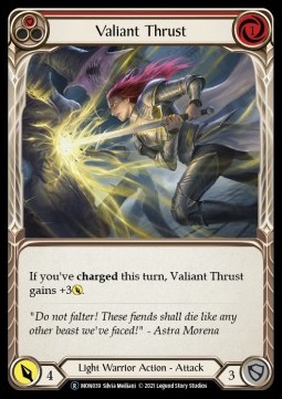 Valiant Thrust (Red) (Regular)