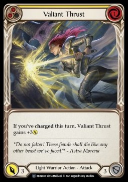 Valiant Thrust (Yellow) (Rainbow Foil)