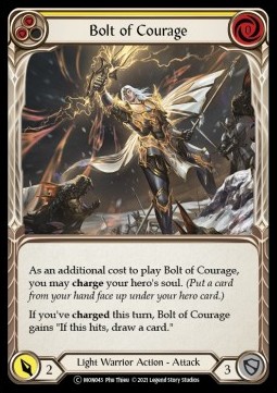 Bolt of Courage (Yellow) (Rainbow Foil)