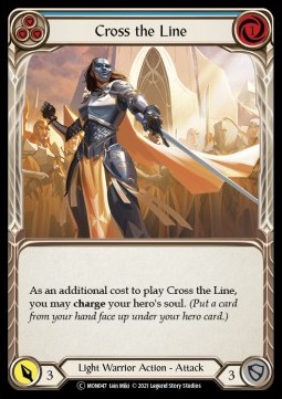 Cross the Line (Blue) (Rainbow Foil)