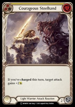 Courageous Steelhand (Yellow) (Rainbow Foil)