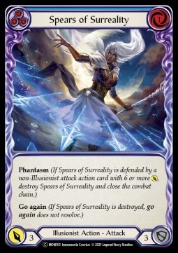 Spears of Surreality (Blue) (Rainbow Foil)