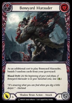 Boneyard Marauder (Red) (Rainbow Foil)