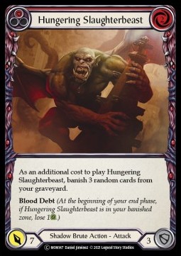 Hungering Slaughterbeast (Red) (Regular)