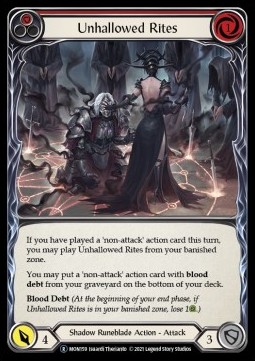 Unhallowed Rites (Red) (Regular)