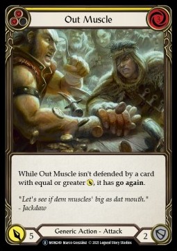 Out Muscle (Yellow) (Rainbow Foil)