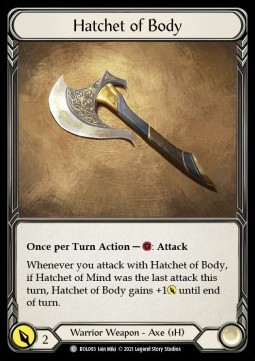 Hatchet of Body (Regular)