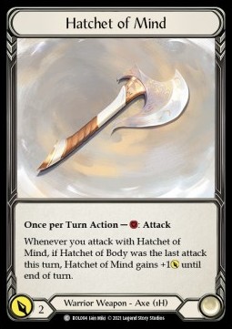 Hatchet of Mind (Regular)