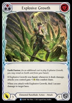 Explosive Growth (Red) (Rainbow Foil)